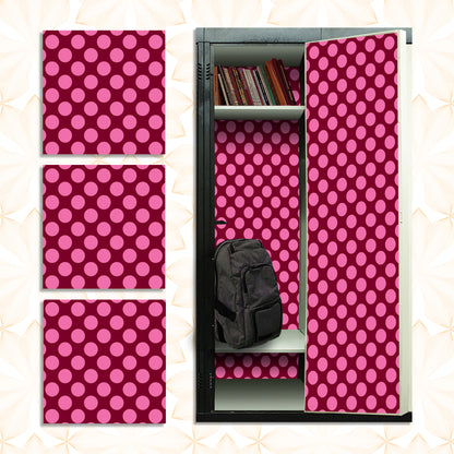 Deluxe School Locker Magnetic Wallpaper - Pack of 3 Sheets - Polka Dot (vg 006)