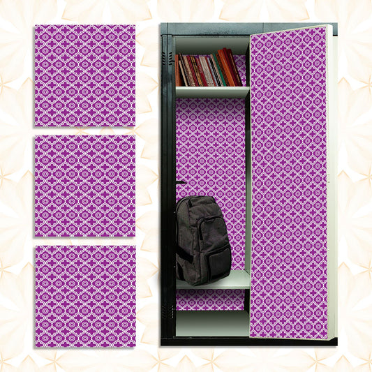 Deluxe School Locker Magnetic Wallpaper - Pack of 3 Sheets - Geometric (vg 014)