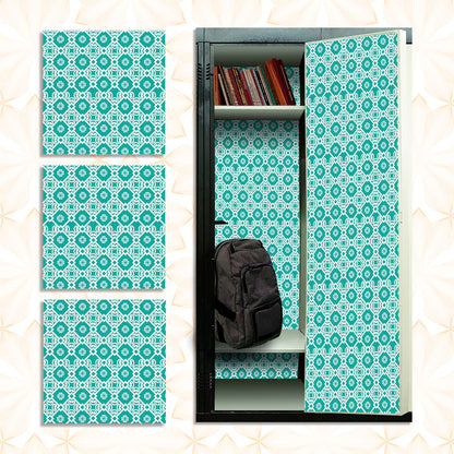 School Locker Magnetic Wallpaper - Pack of 12 Sheets - Geometric (vg 009)