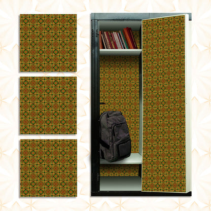 Deluxe School Locker Magnetic Wallpaper - Pack of 3 Sheets - Geometric (vg 025)