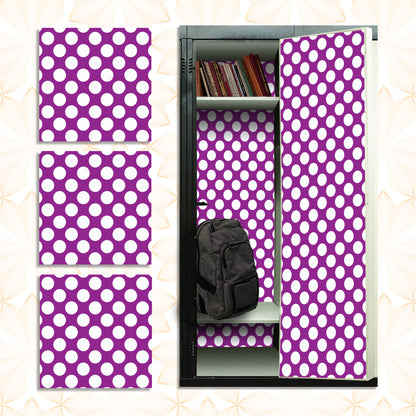 School Locker Magnetic Wallpaper - Pack of 12 Sheets - Polka Dot (vg 004)