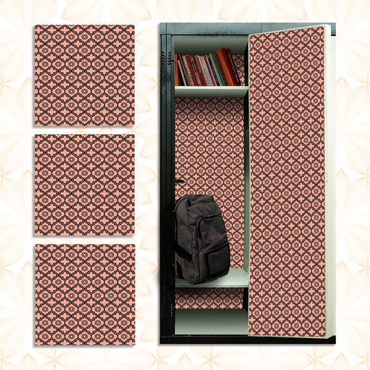 School Locker Magnetic Wallpaper - Pack of 12 Sheets - Geometric (vg 010)