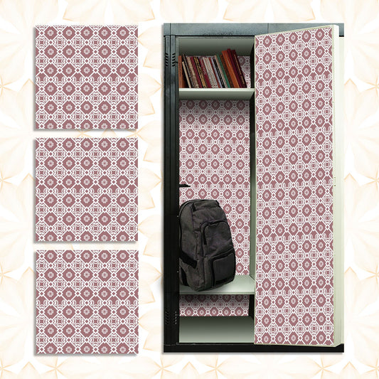 School Locker Magnetic Wallpaper - Pack of 12 Sheets - Geometric (vg 008)