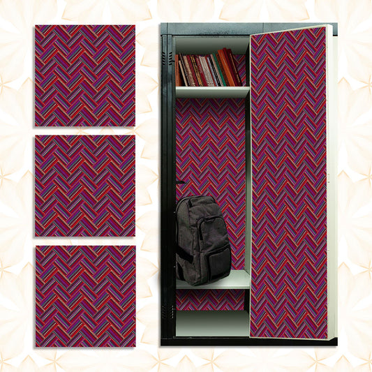 Deluxe School Locker Magnetic Wallpaper - Pack of 3 Sheets - Geometric (vg 020)