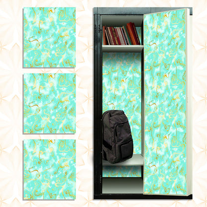 Magnetic Locker Wallpaper (Full sheet Magnetic) - Remove & Reuse Decorative Vinyl - Pack of 3 Sheets (Marble) (vg 032)