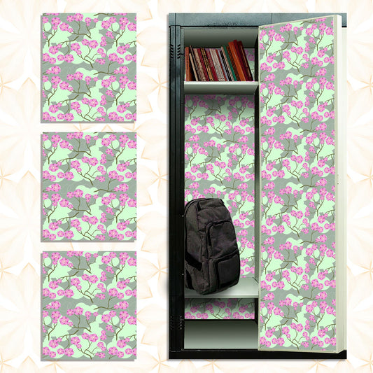 Magnetic Locker Wallpaper (Full sheet Magnetic) - Remove & Reuse Decorative Vinyl - Pack of 3 Sheets (Flowers) (vg 031)