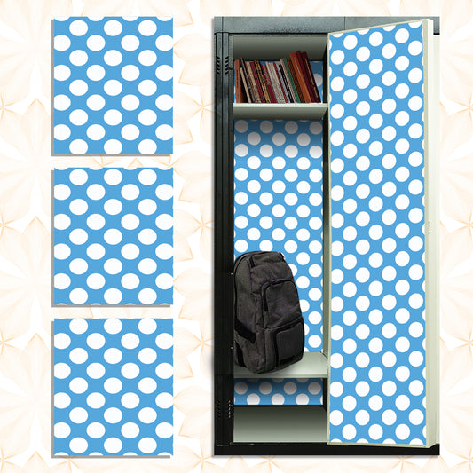 Magnetic Locker Wallpaper - Pack of 3 Sheets - Polka Dot (vg 003)