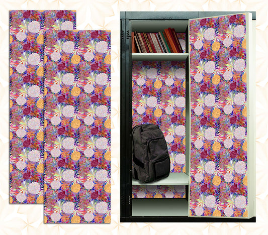 Magnetic Locker Wallpaper - Pack of 2 Rolls - (Flowers) (vg 029)