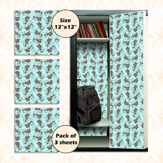 PELICAN INDUSTRIAL Deluxe School Locker Magnetic Wallpaper (Full Sheet Magnetic) - Full Cover Standard Half Lockers - Trimmable, Easy Install, Remove & Reuse - Pack of 12 Sheets - (vr70)