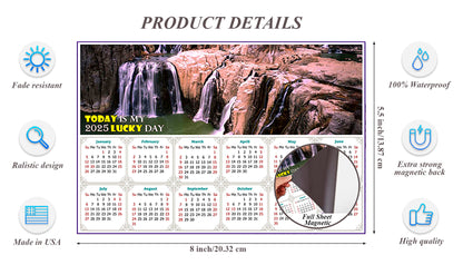 2025 Magnetic Calendar - Calendar Magnets - Today is my Lucky Day - Edition #31