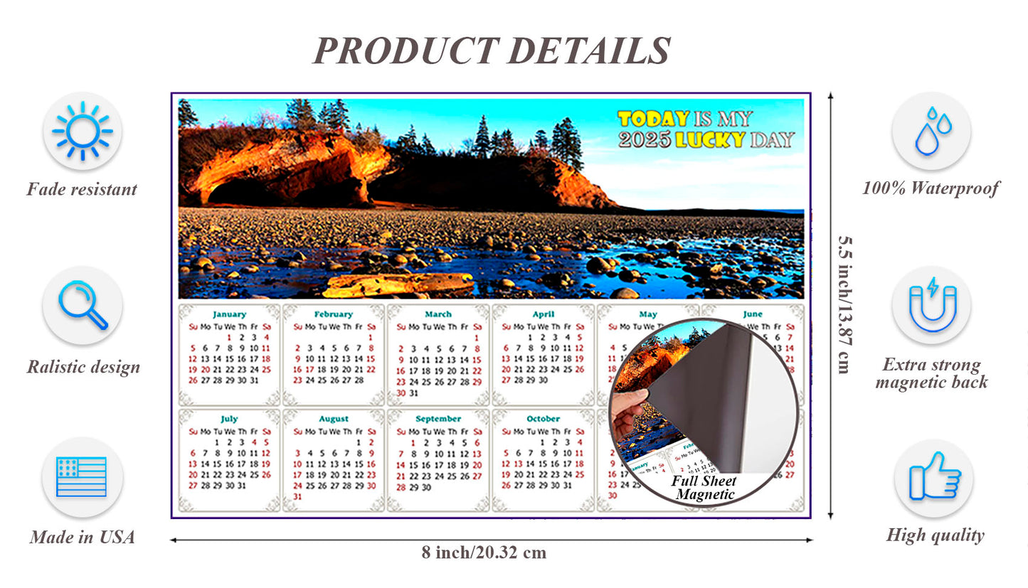 2025 Magnetic Calendar - Calendar Magnets - Today is My Lucky Day (Shepholdy Bay)