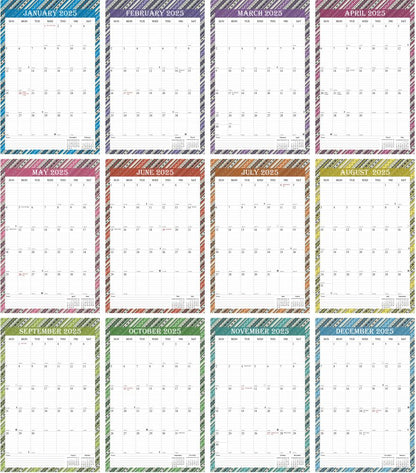 2025 Wall Calendar Spiral-Bound Twin-Wire Binding - 12 Months  11