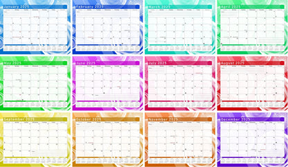 2024 - 2025 Student Calendar/Planner for 3-Ring Binder, Desk, or Wall - v002