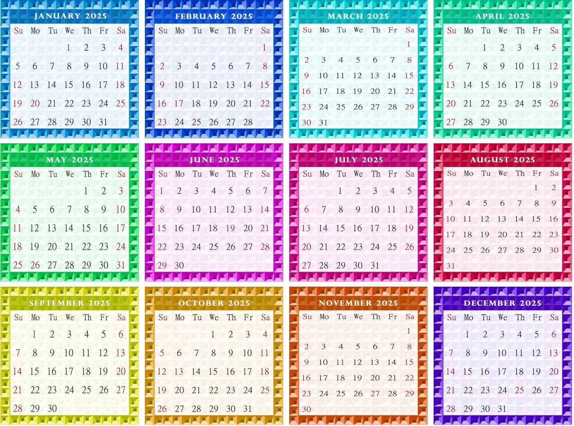 2025 CD-Style Desk Calendar 12 Months Calendar / Planner / Desk Calendar With CD Case Stand, Office Decor, Christmas Gifts (Edition #03)