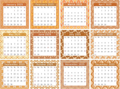 2025 CD-Style Desk Calendar 12 Months Calendar / Planner / Desk Calendar With CD Case Stand, Office Decor, Christmas Gifts (Edition #22)