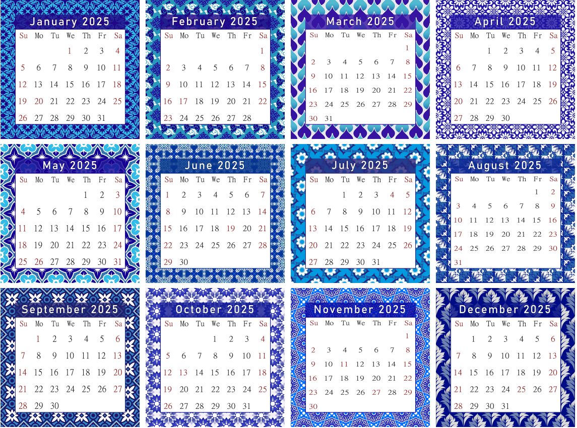 2025 CD-Style Desk Calendar 12 Months Calendar / Planner / Desk Calendar With CD Case Stand, Office Decor, Christmas Gifts (Edition #18)