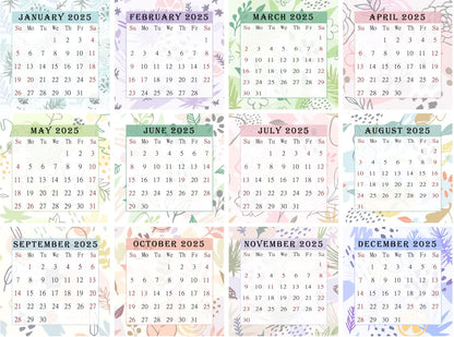 2025 CD-Style Desk Calendar 12 Months Calendar / Planner / Desk Calendar With CD Case Stand, Office Decor, Christmas Gifts (Edition #028)