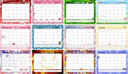 2025 Monthly Magnetic/Desk Calendar - 12 Months Desktop/Wall Calendar/Planner - (Edition #29)