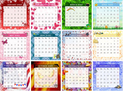 2025 CD-Style Desk Calendar 12 Months Calendar / Planner / Desk Calendar With CD Case Stand, Office Decor, Christmas Gifts (Edition #26)