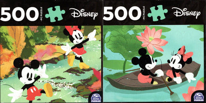 Disney Mickey & Minnie Mouse - 500 Piece Jigsaw Puzzle Set of 2 v2