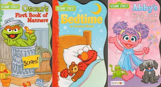 123 Sesame Street Board Books Pack of 3 Books