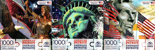 American Patriot - 1000 Pieces Jigsaw Puzzle (Set of 3 Pack)