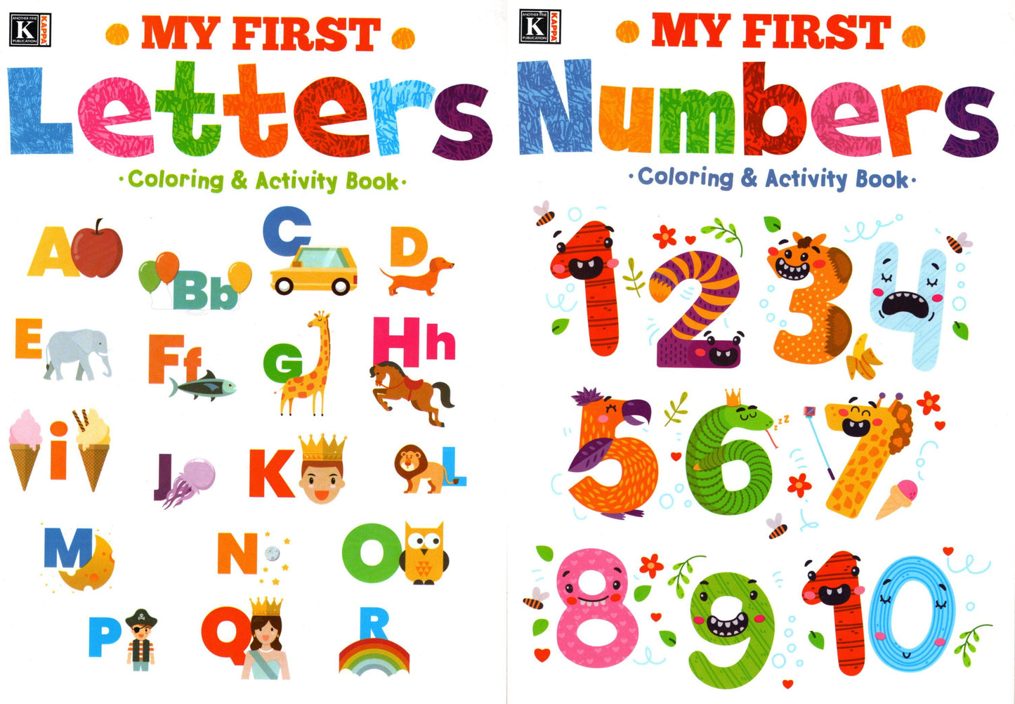 Coloring & Activity Books - My First Numbers and My First Letters (Set of 2 Books)