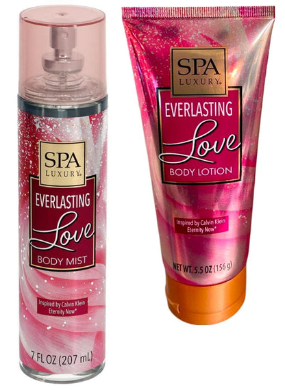 Spa Luxury Body Mist & Body Lotion Inspired Everlasting Love (Set of 2 Pack)