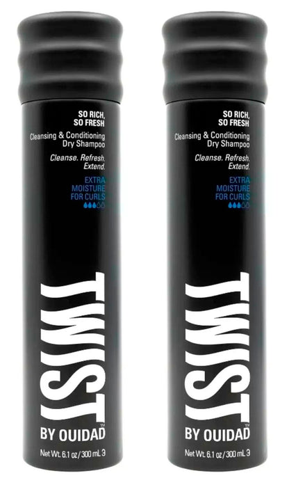 TWIST Cleansing & Conditioning Dry Shampoo, 6.1oz (Set of 2)