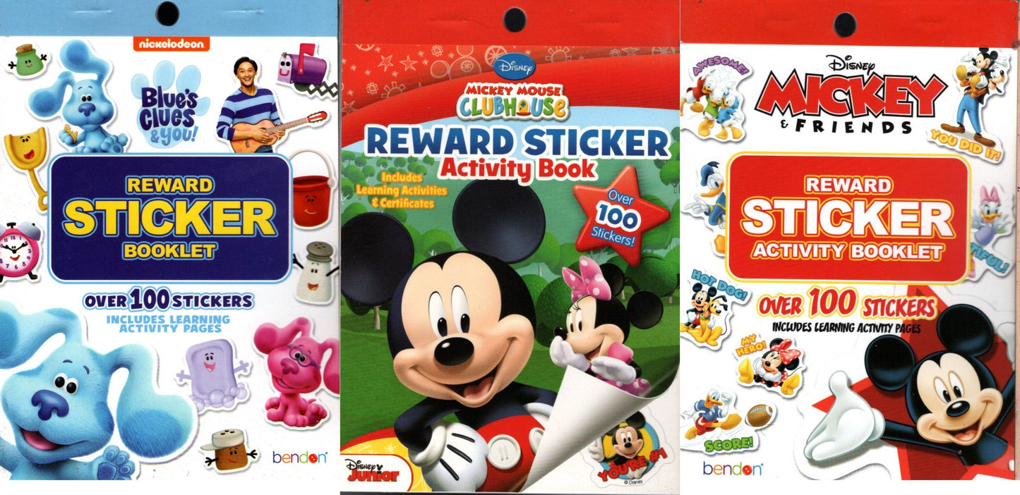 MICKEY MOUSE CLUBHOUSE. MICKY & BLUE'S - Reward Sticker Activity Coloring Book