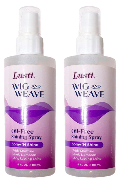 Lusti Wig and Weave Oil-Free Shining Spray 4 oz (Set of 2)