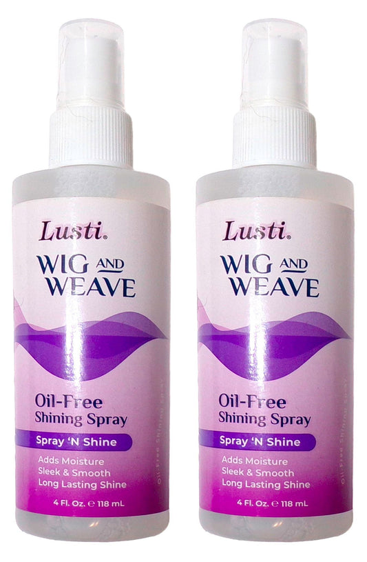 Lusti Wig and Weave Oil-Free Shining Spray 4 oz (Set of 2)