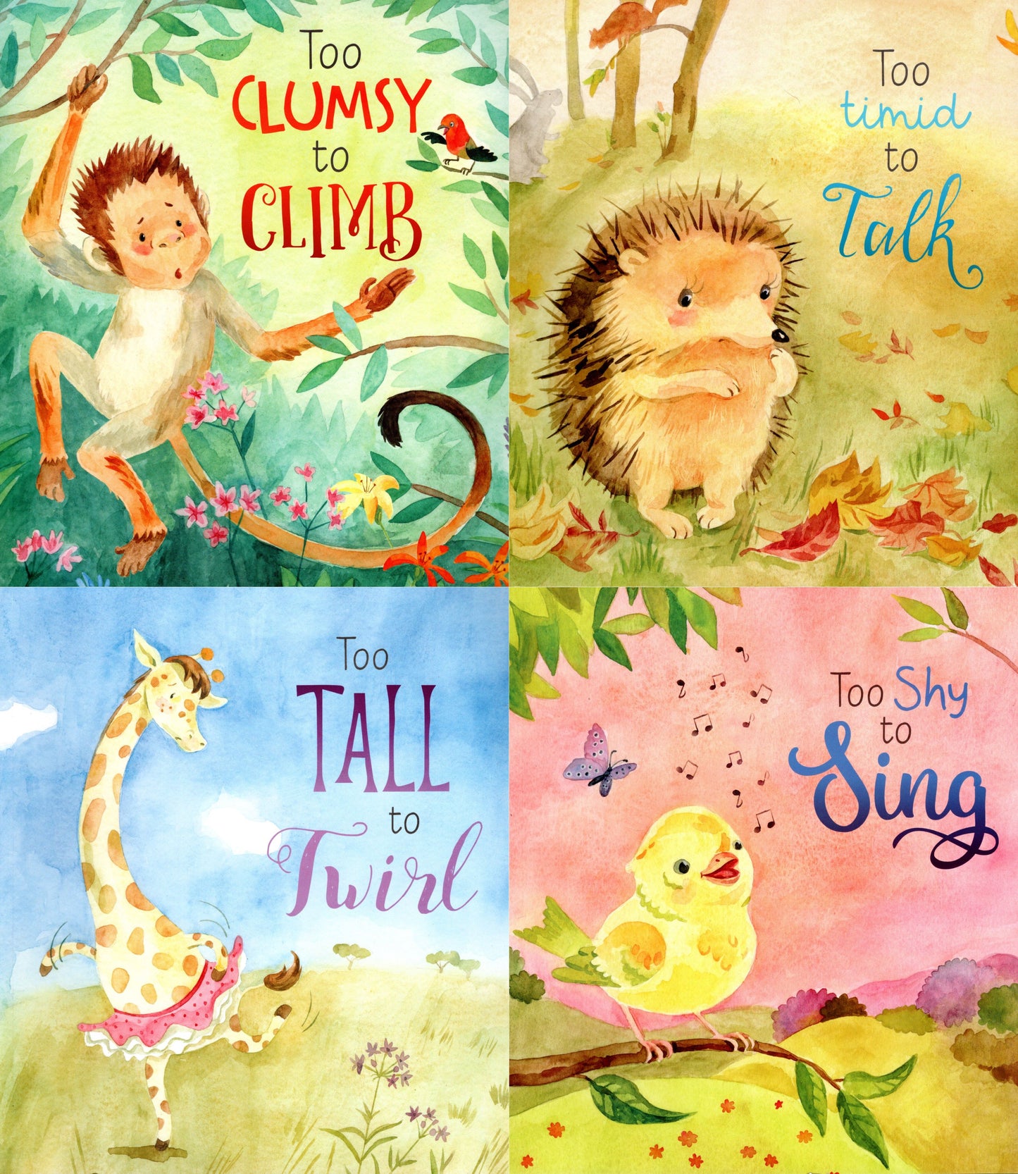 Too Clumsy.., Too Timid.., Too Tall.., Too Shy.., - Children's Books (Set of 4)