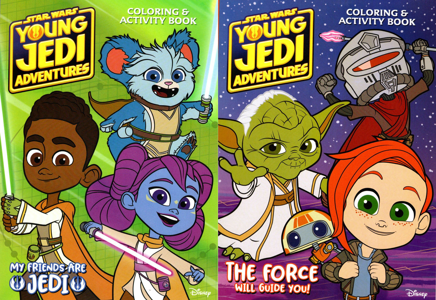 Star Wars Young Jedi & The Fore will Guide You - Coloring & Activity Book (Set of 2 Books)