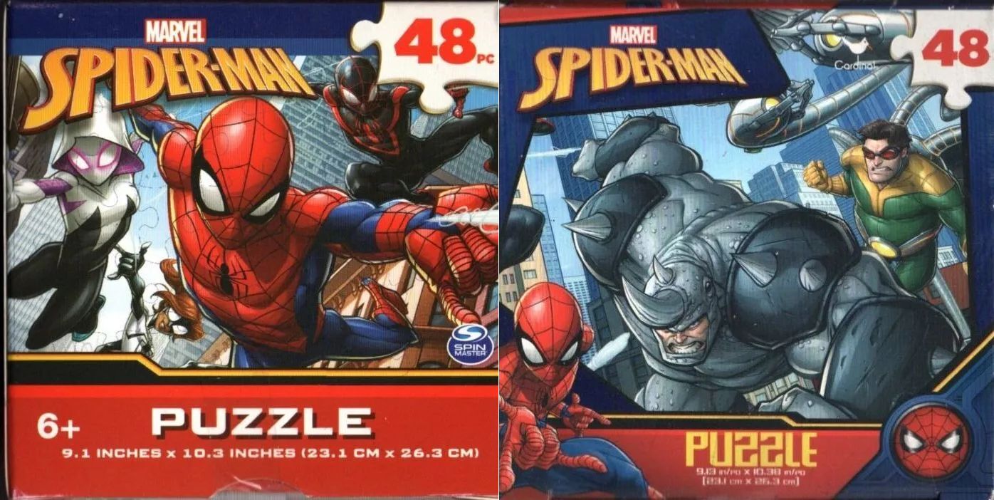 Marvel Spider-Man - 48 Pieces Jigsaw Puzzle v18 (Set of 2)