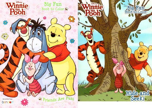 Disney Winnie the Pooh - Big Fun Book to Color (Set of 2 Books)