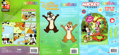 Mickey My Pal Pluto, Looking for Adventure, Splish Splash - Activity Book Set