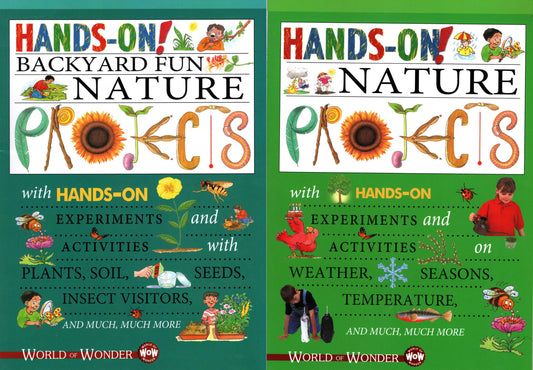 World of Wonder Activity Workbook - Hands-On! Nature & Backyard Fun Nature Projects (Set of 2)