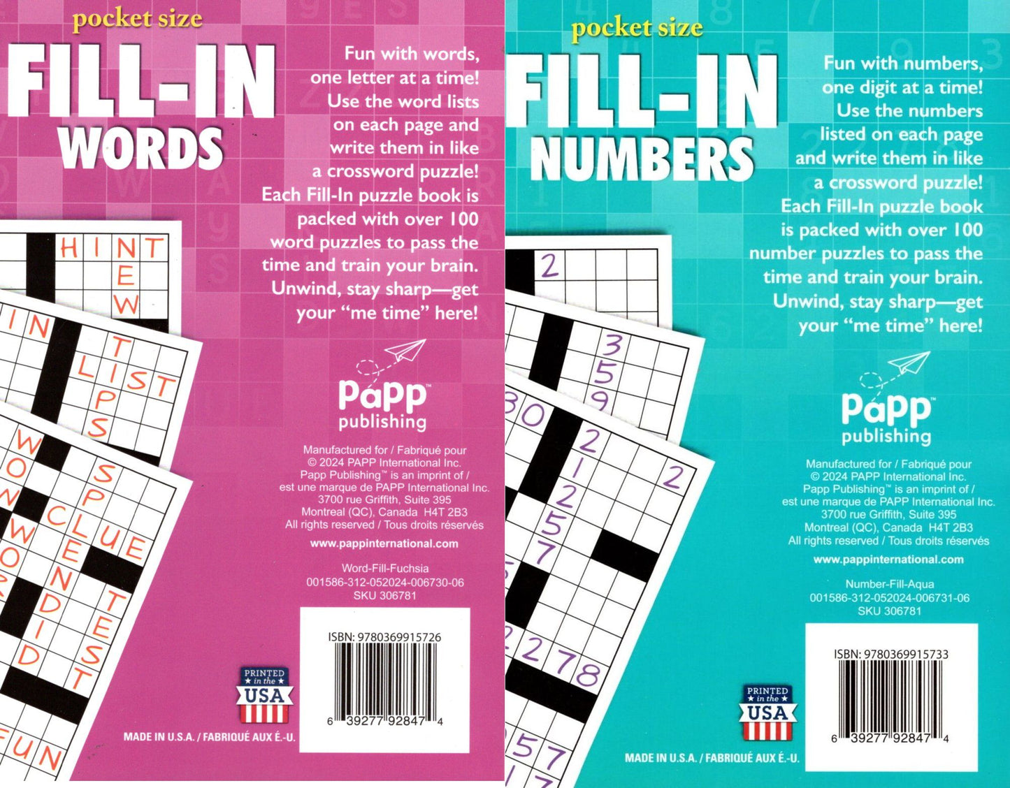 Fill in Numbers & Fill in Words - Sharpen Your Memory, Boost Your Brain V6-6