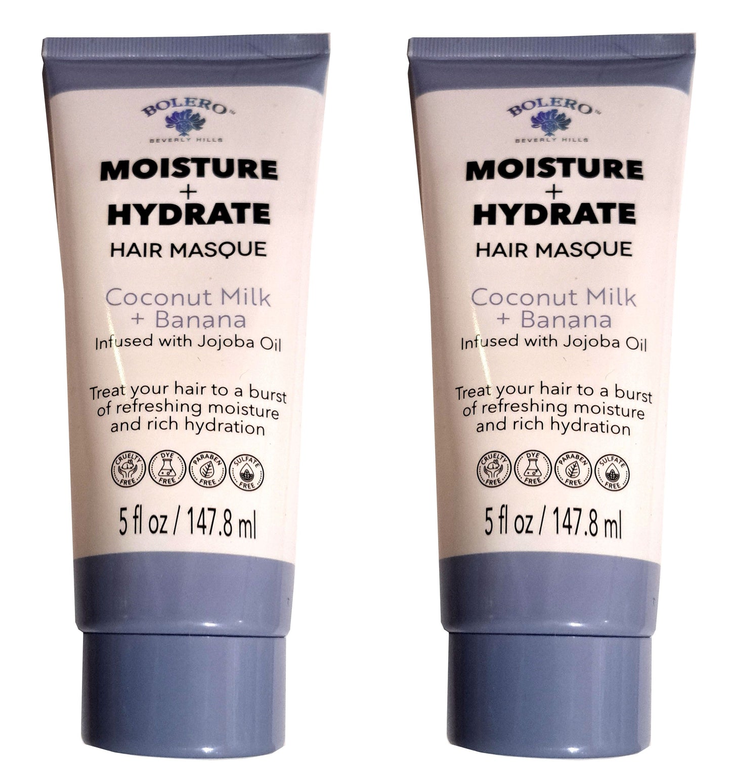 Moisture + Hydrate Hair Masque Coconut Milk + Banana Infused with Jojoba Oil Set