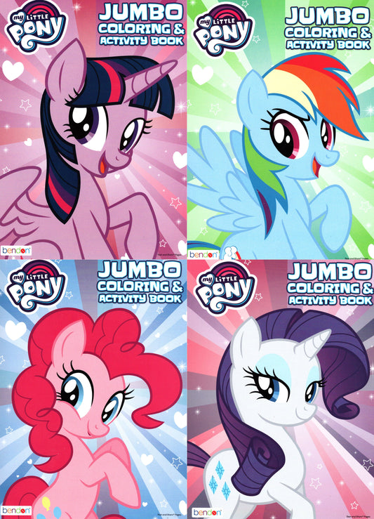 My Little Pony - Jumbo Coloring & Activity Book (Set of 4 Books) v2