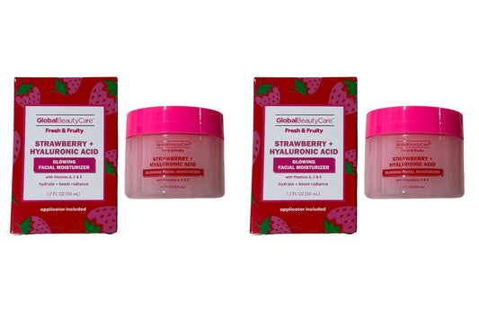 Strawberry and Hyaluronic Acid Glowing Facial Moisturizer (Set of 2 Pack)