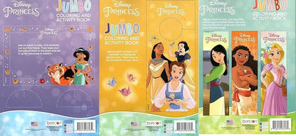 Disney Princess - Jumbo Coloring & Activity Book (Set of 3 Books)