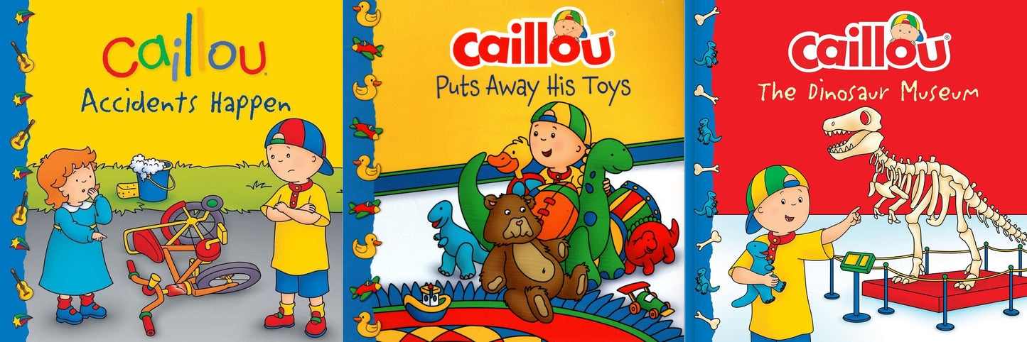 Caillou: - Children Books (Set of 3 Books)