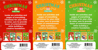 Christmas Play Pad - Coloring & Activity Books - (Set of 3)