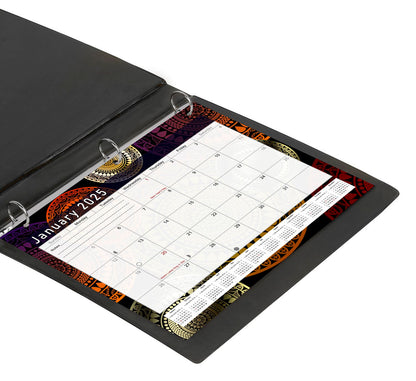 2024 - 2025 Student Calendar/Planner for 3-Ring Binder, Desk, or Wall - v012