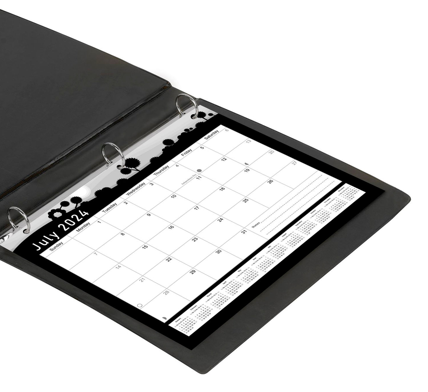 2024 - 2025 Student Calendar/Planner for 3-Ring Binder, Desk, or Wall - v015