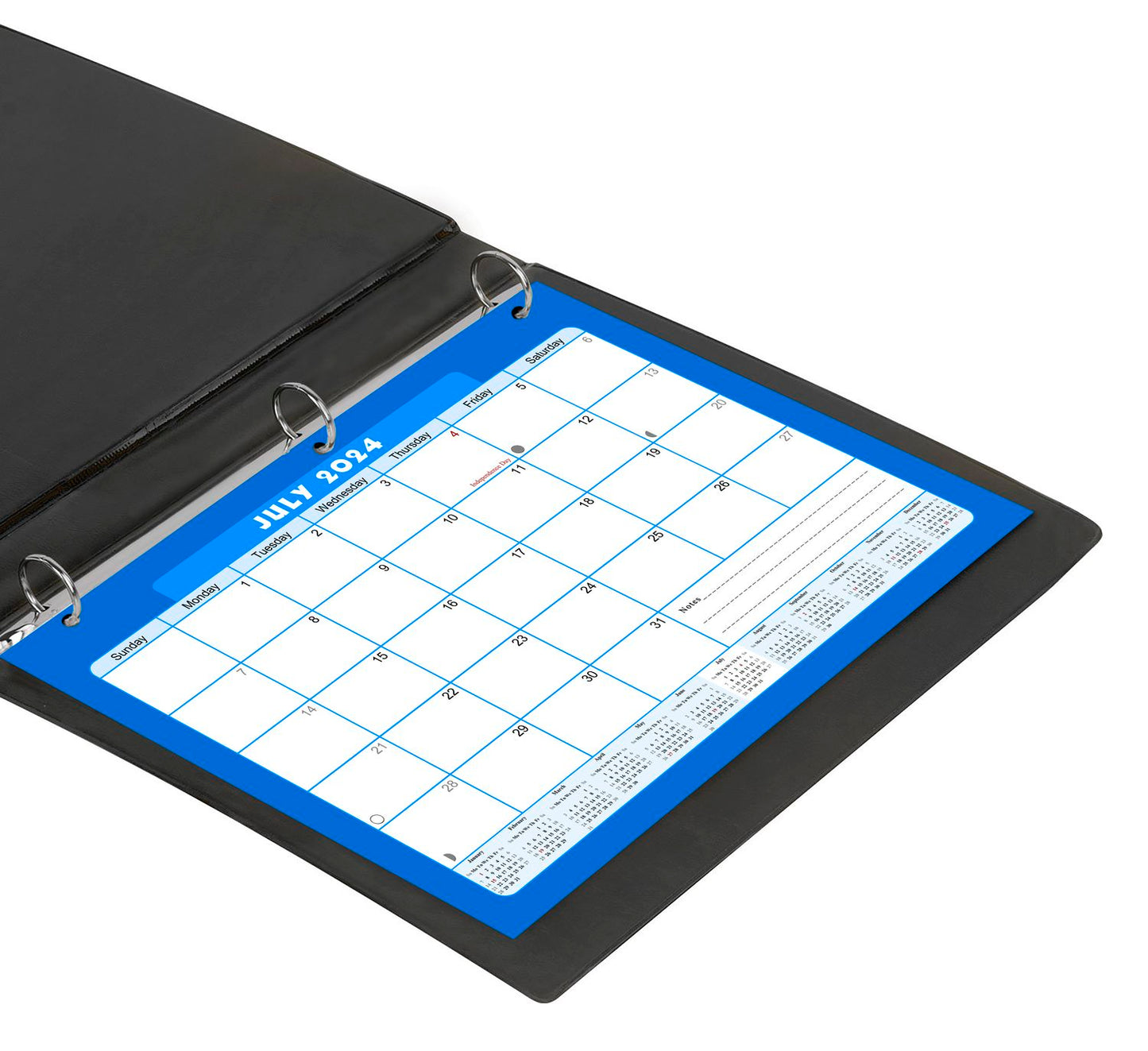 2024 - 2025 Student Calendar/Planner for 3-Ring Binder, Desk, or Wall - v006