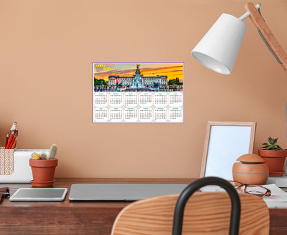 2025 Peel & Stick Calendar - Today is my Lucky Day - Removable - The Victoria Memorial (9"x 6")