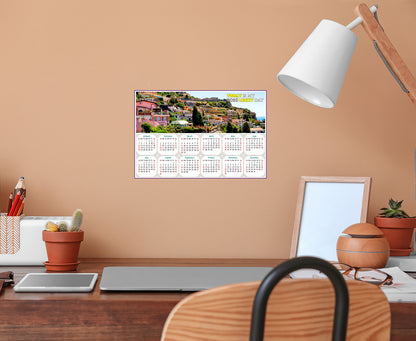 2025 Peel & Stick Calendar - Today is my Lucky Day - Removable - Italy - Taormina (9"x 6")